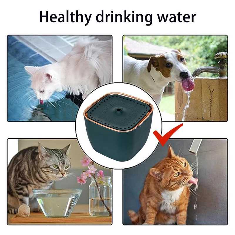 Automatic Cat Water Dispenser Pet Cat Fountain Ultra Quiet Pump Cat Drinking Fountain Auto Cycle Filter Cat Dog Water Fountain M251204