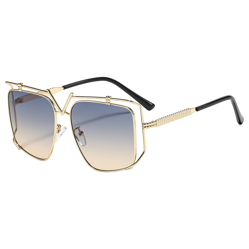 Designer Sunglasses For Men Women Sunglasses Polarized Sunglass Alloy Irregular Oversized Frame Sunglasses Luxury Goggle Pilot Alloy Frame UV400 Eyewe