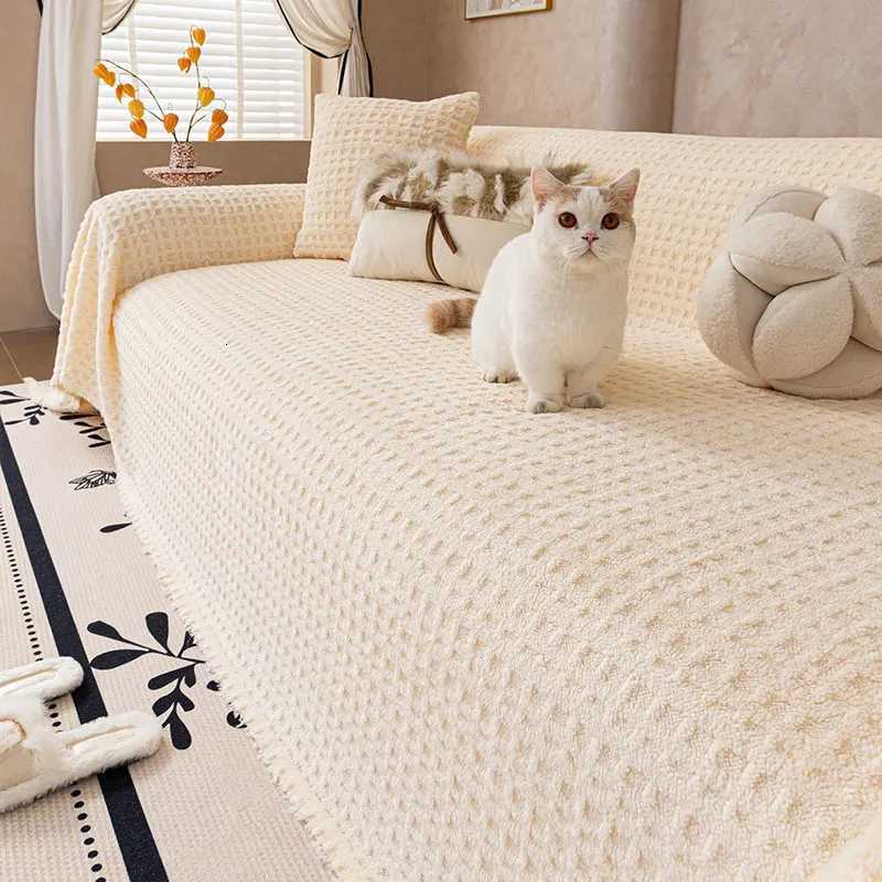1PC-Huafu Ge all inclusive simple four season universal shu mianrong sofa towel anti cat scratch sofa towel M251204 - view 5