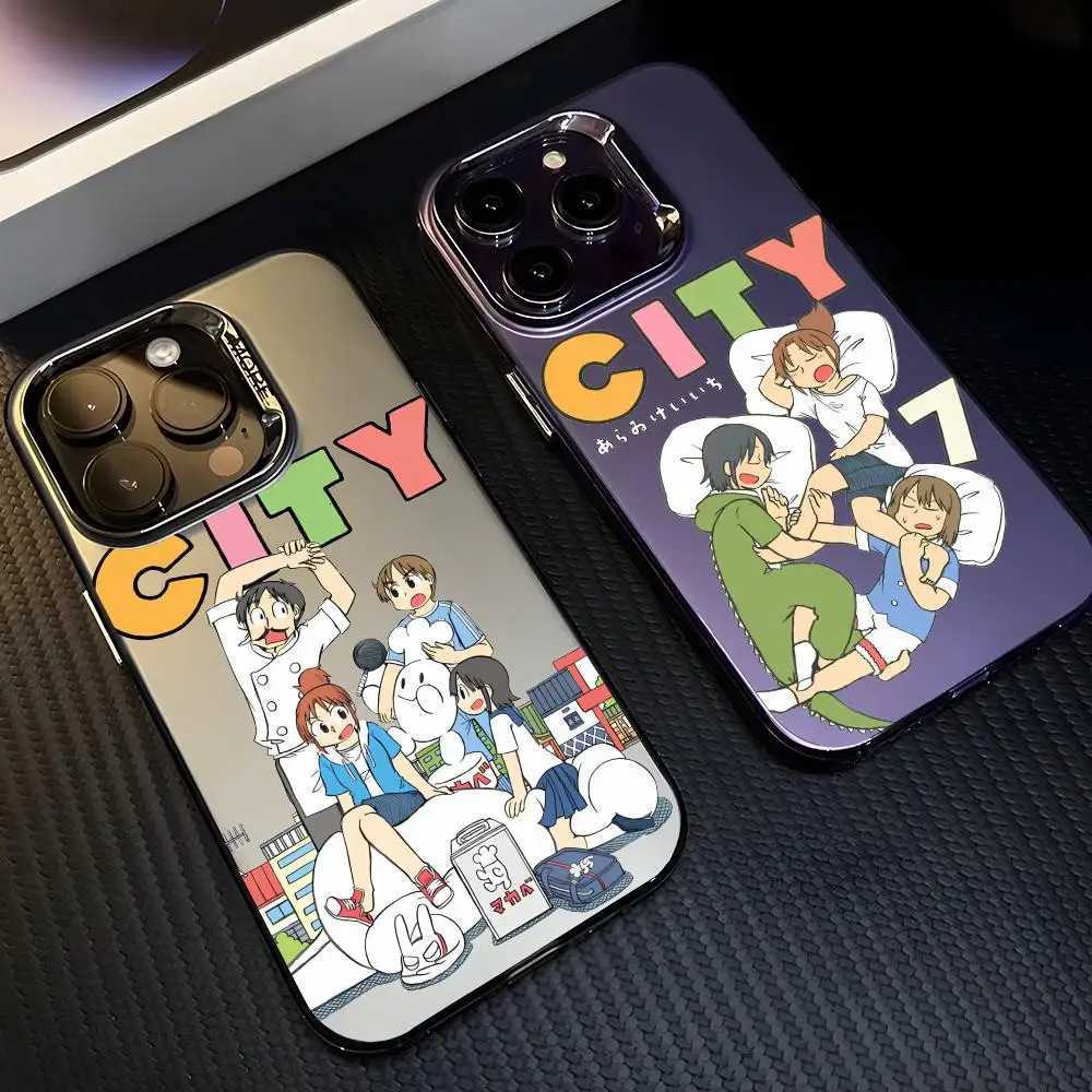 Anime City the An Phone Case For Phone 11-17 Air Pro Max Colorf Plated Anti Slip Anti Fingerprint Protector H251203
