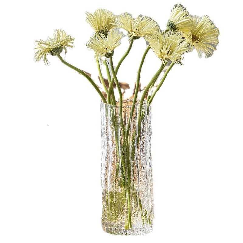 Vase Glacier Vase Transparent Flower Arrangement Rose Flower Living Ro Dining Table Decoration Bottle Nordic Minimalist H251204