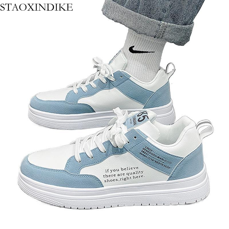 Winter Men's Shoes 2025 New Trendy Junior High School Student Sports Casual White Height-Increasing Sneakers Putian Versatile Trendy Shoes