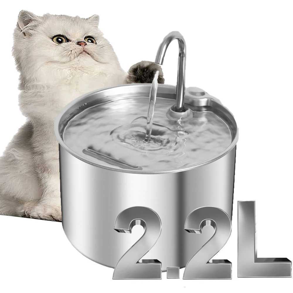 Stainless Steel Cat Water Fountain 22L Pet Water Dispenser With Filter Dog Drinking Fountain For Cats Ultra Quiet Water Pump M251204