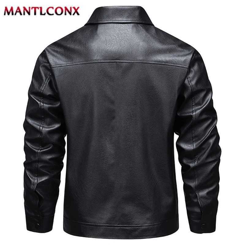 New Autumn Winter Mens Leather Jacket Fashion Motorcycle Biker PU Leather Coat Men Warm Windbreak Outerwear Mens Jacket XL-3XLT251204