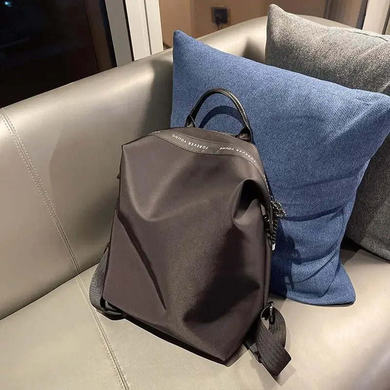 Of The Season Fashionable Minimalist Nylon Canvas Backpack Universal Double Shoulder Bag for Books Simple Versatile 251201