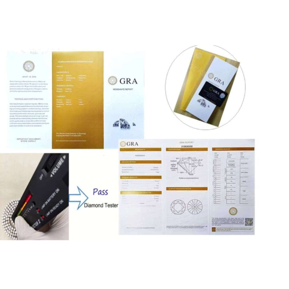 Custom Jewelry 10mm Two Row Iced Out Necklace D Color Vvs Moissanite Miami Cuban Chain 925