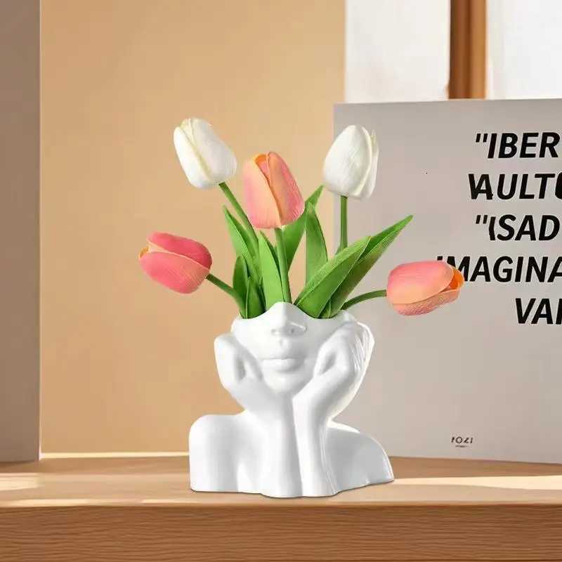 Nordic Style High-End He Creative Vase Luxurious Living Ro Decorative Bottle Craft Ornament Casual He Decoration H251204