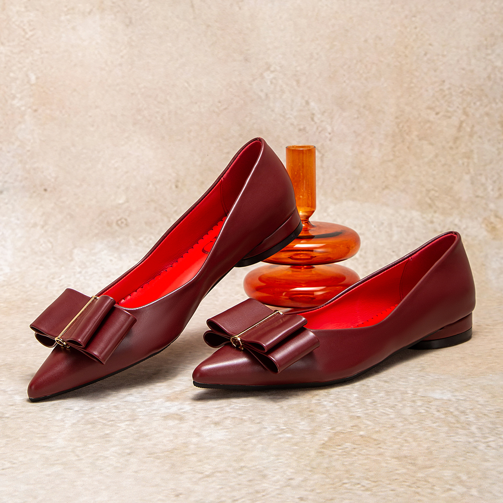 CHCH Solid Colour Simple Women's Single Shoes Fashionable Versatile Wear Comfortable Season New Women's Low-heeled Single Shoes