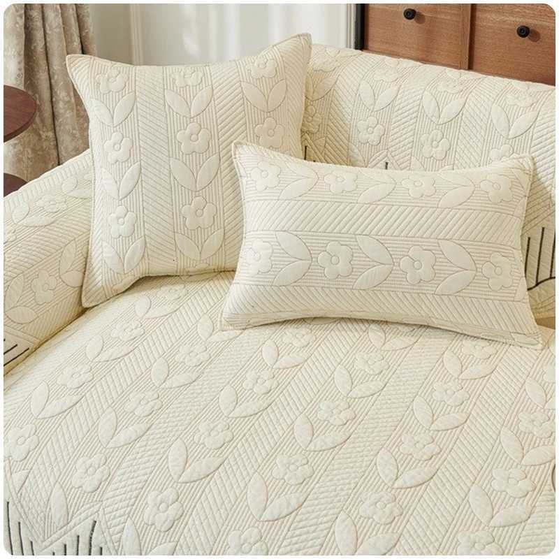 French Style All Cotton Sofa Cover Four Season Universal Sofa Towel Non-slip Anti-dirty L Shaped Corner Couch Cover Home Decor M251204 - view 3