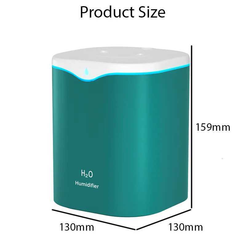 2000ML Large Capacity USB Air Humidifier With Double Spray Port Essential Oil Aratherapy Cool Mist Maker For He Off C251204