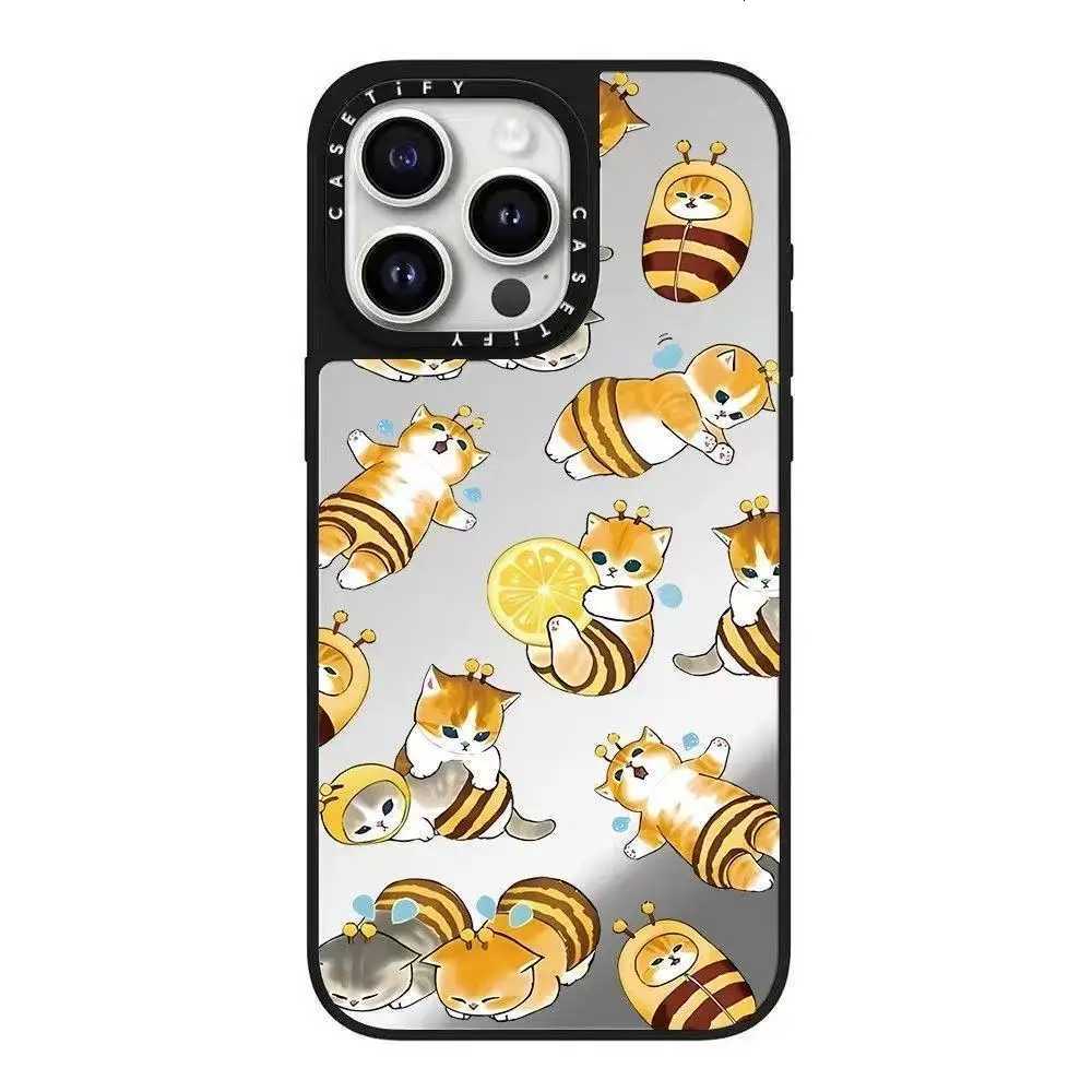 Able Orange Cat Pet Design for iPhone 16 pro Max Cartoon Phone Case Collaborative Series Cute Print for Phones H251203