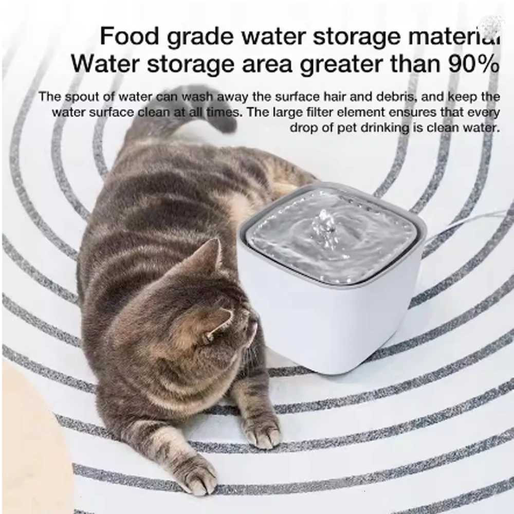 Cat Fountain Anti-Dry Pet Water Fountain 25L Dogs WaterSP End Automatic Water Fountain With Intelligent LED Light Ultra Quiet M251204