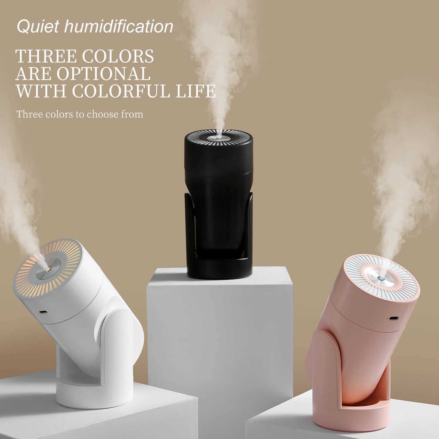 360 Oscillating Humidifier Air Purifier Smart Desktop Mist Control with tra-Quiet USB Operation C251204