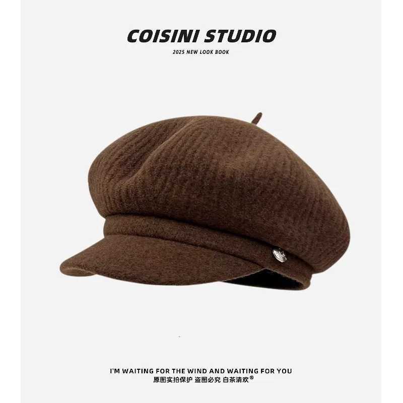 New Retro New Years Atmosphere Red Wool Berets for Women Autumn and Winter Travel Casual Versatile Elegant Painter HatsXJ251204 - view 6