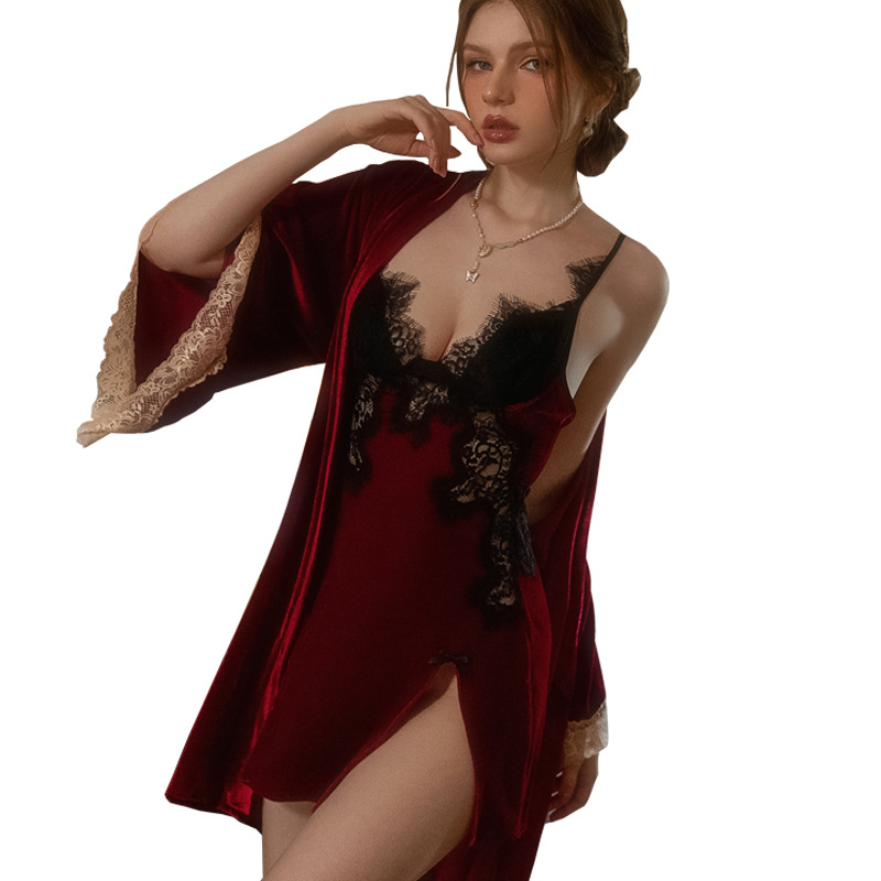 B1214-Chic Spring/Summer Casual Nighttime Ensemble by X247 Featuring a Delicate Bloom Print