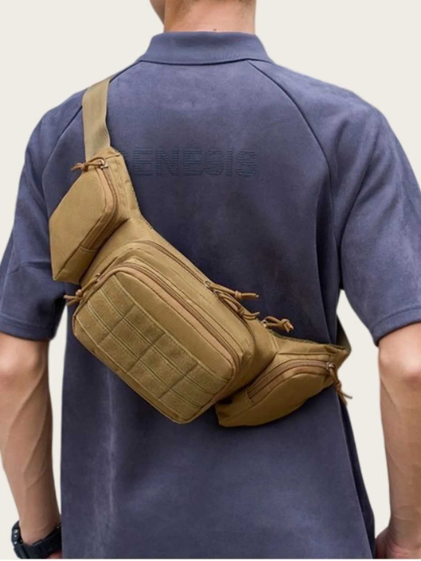 Multi functional outdoor hiking leisure waist bag sports bag cycling bag single shoulder tactical waist bagT251204