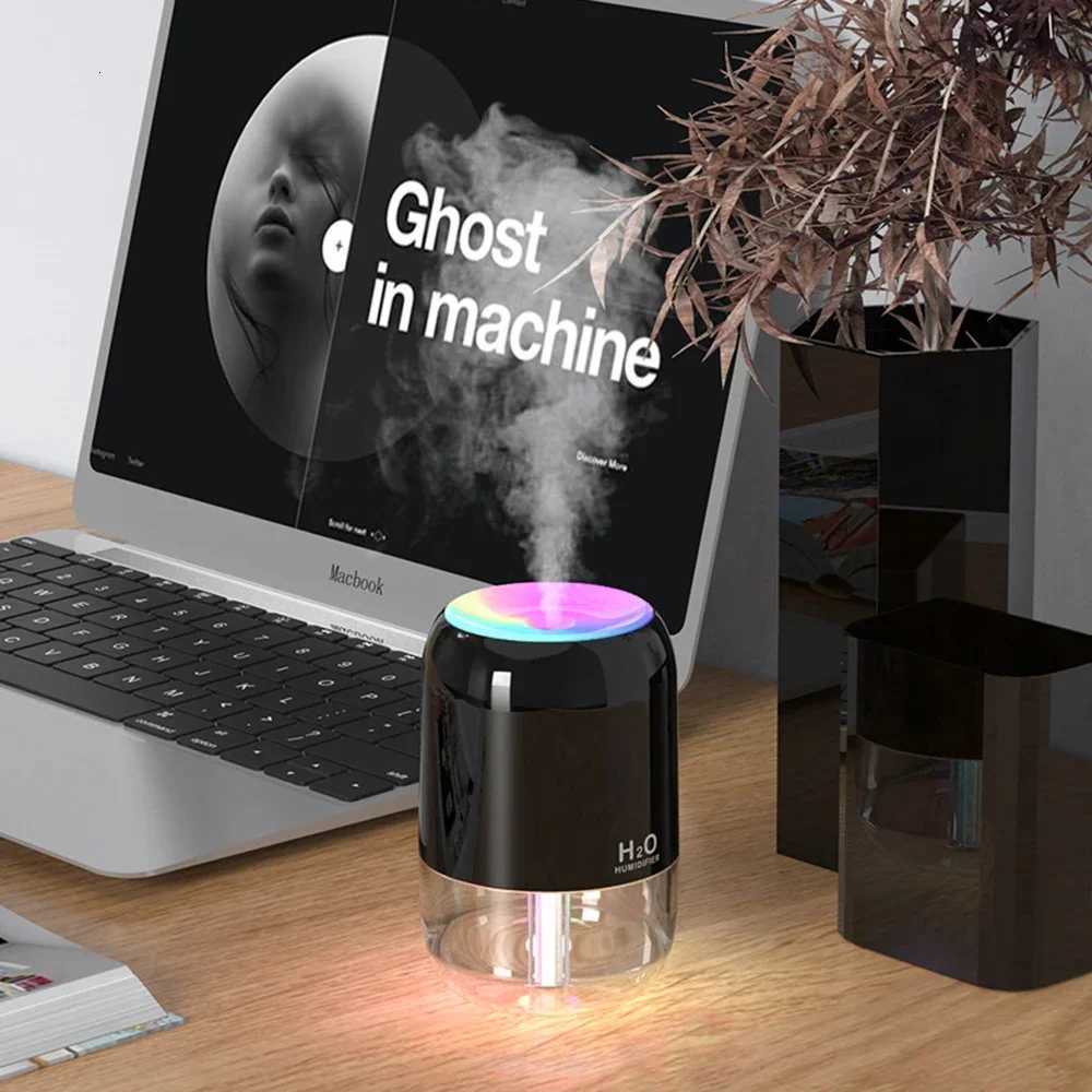 Colorf Cool Mist Mini Humidifier 300ml USB Personal Desktop Humidifiers for Car Off He Travel Auto Shut-Off 2 Mist Modes C251204