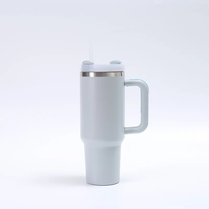 New 40 OZ Love Shack Fancy Floral Cups With Bow Cap Stainless Steel Tumblers with handle Lid and Straw Purple Stars Car Mugs Chocolate Gold Water Bottles 0409