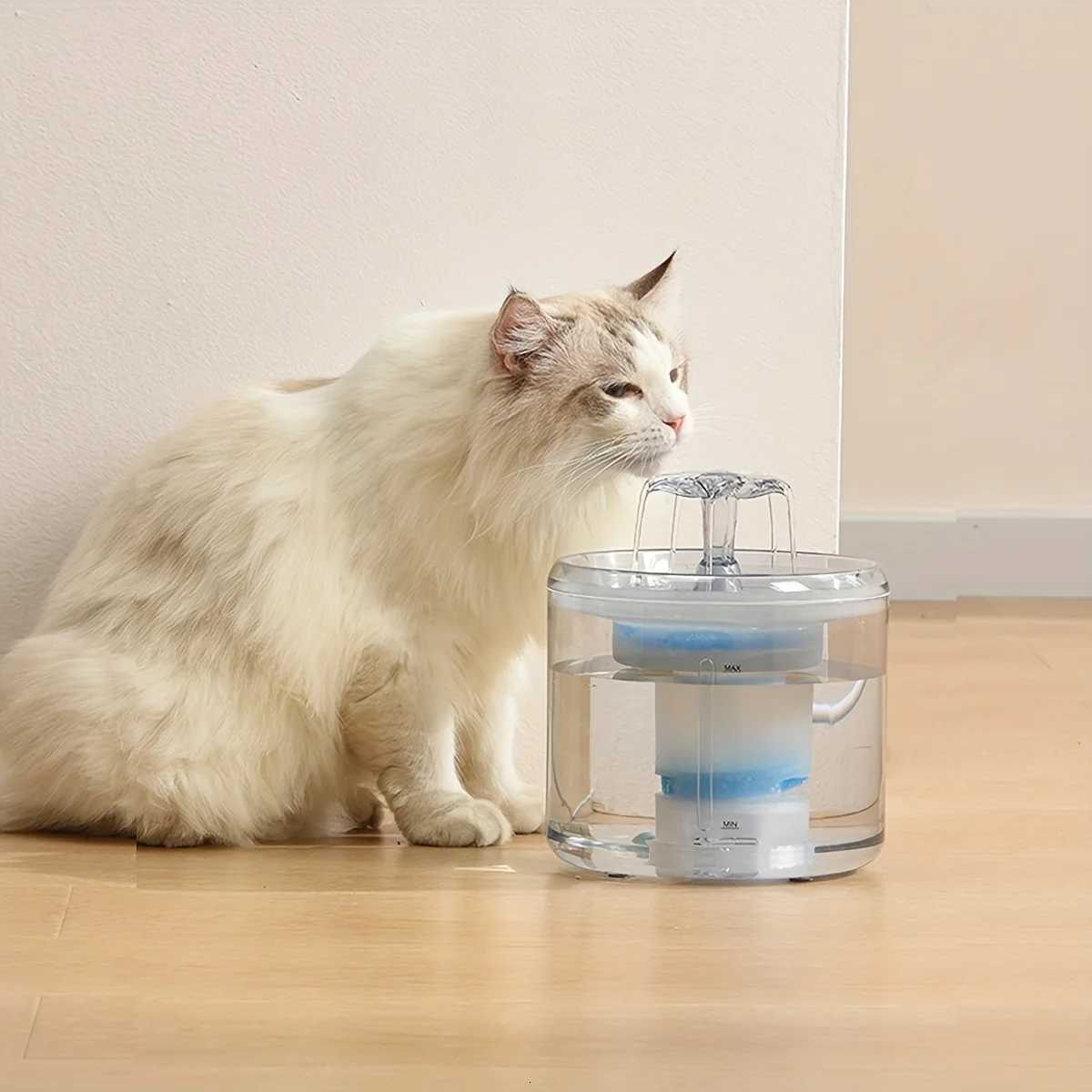 Intelligent Constant Temperature Pet Water Dispenser Automatic Circulation Filtering Silent Cat Water Fountain Dog Bowl for Cat M251204