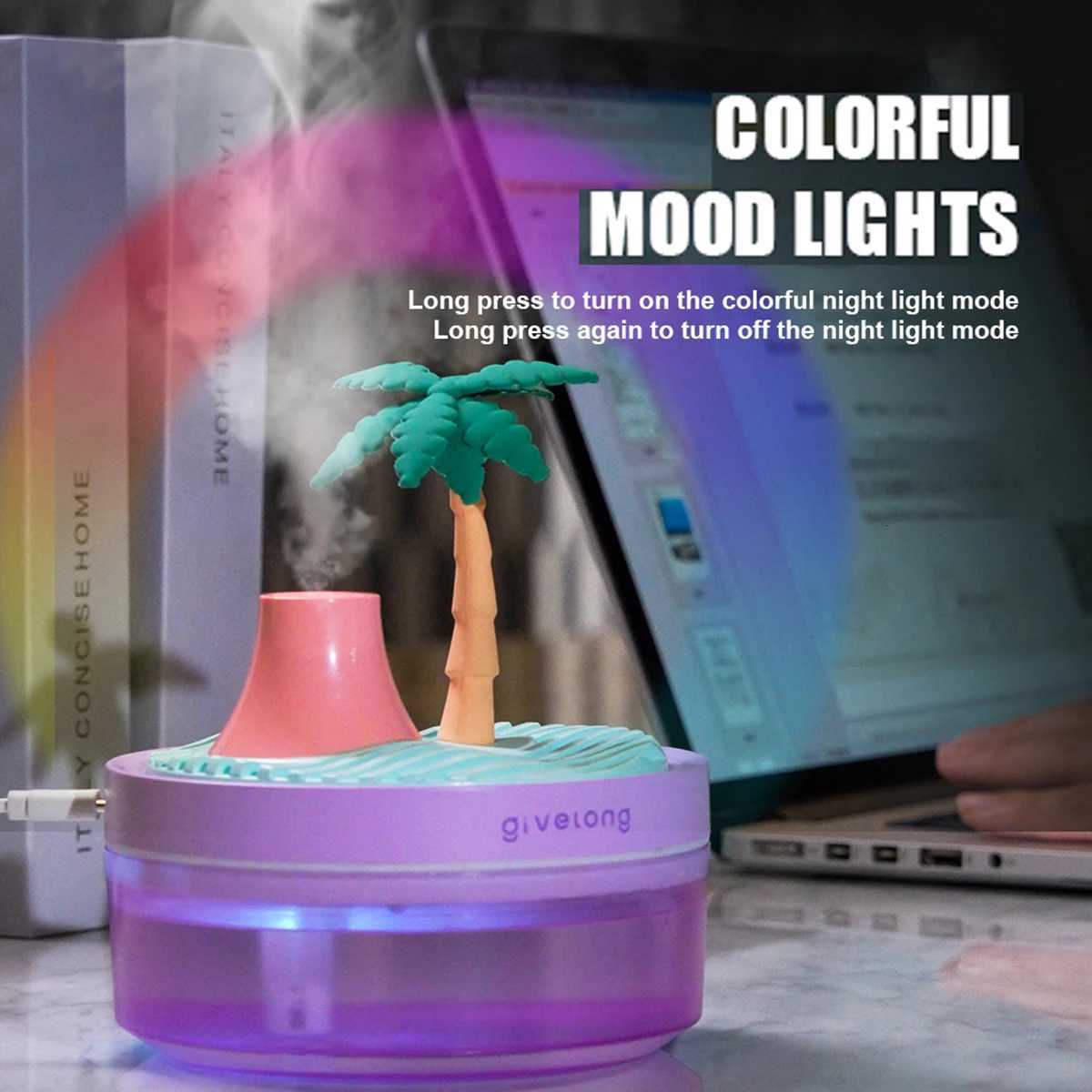 Landscape Air Humidifier Small Spray Hydration Household Silent Bedro Desktop Car USB Aratherapy Humidifiers Diffuser C2512044