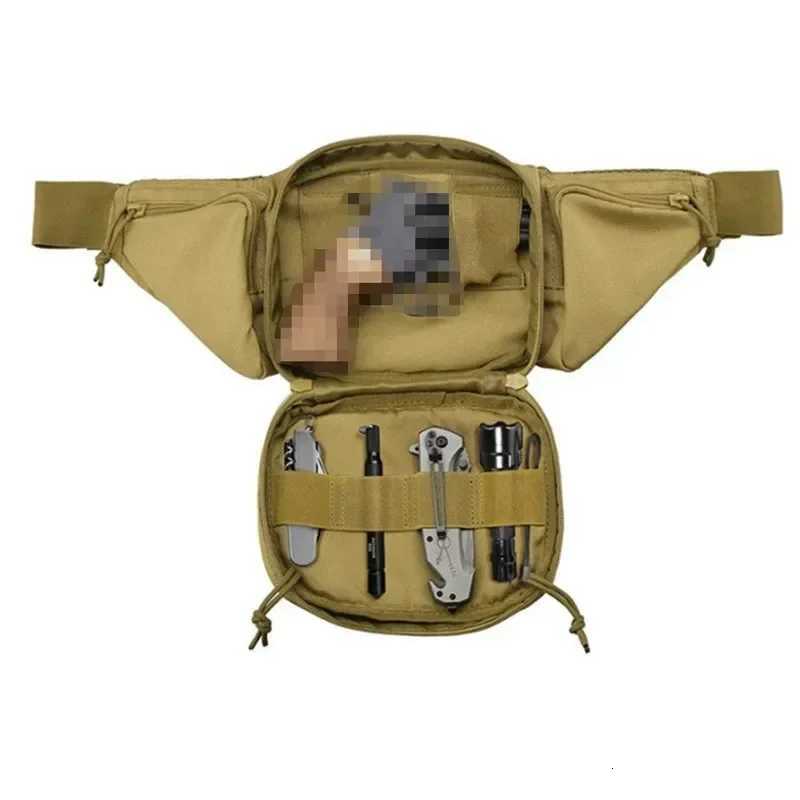 Men Waist Tactical Fanny Pack Motorcycle Rider Sports Belt Bag Climb Camping Nylon Male Tool Sling Chest Hip Bum BagT251204