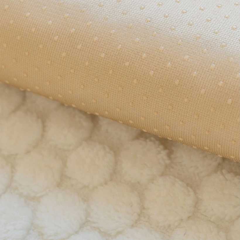Cream Thicken Tuffed Fleece Sofa Cover for Cozy Winter Warmth Living Room Furniture Decor Couch Cushion Slipcovers Sofa Towel M251204 - view 4