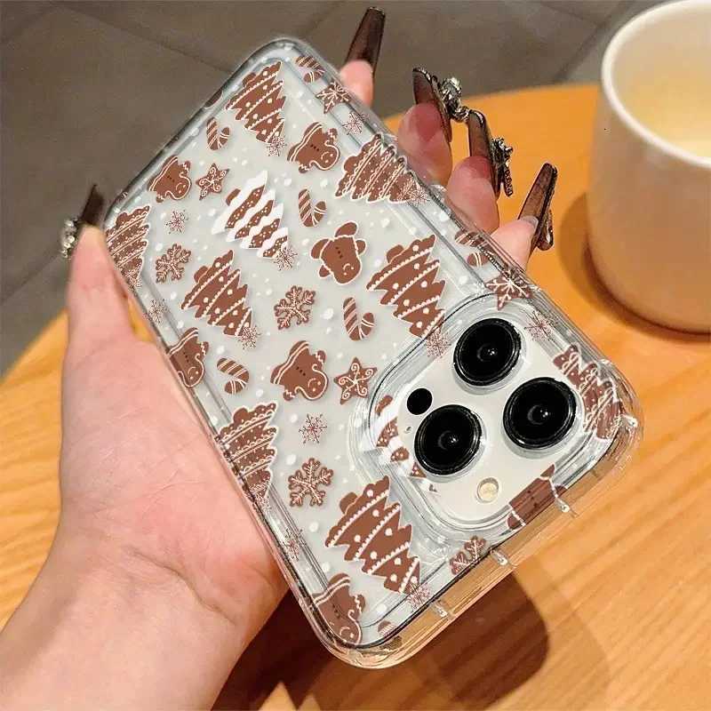 Case For iPhone 17 Case iPhone 16 Pro Max Luxury Cartoon Christmas Case for iPhone 15 14 13 12 11 XS X 7 8 Plus Shockproof Cover H251203
