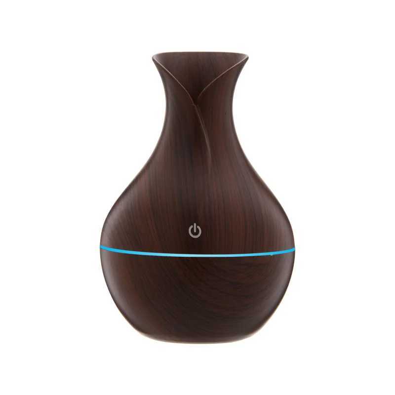 Humidifier Wood Grain Vase Sprayer Bedro Off Desktop Ornaments Usb Silent Atmosphere Color Light Hydrating Air Aratherapy C251204