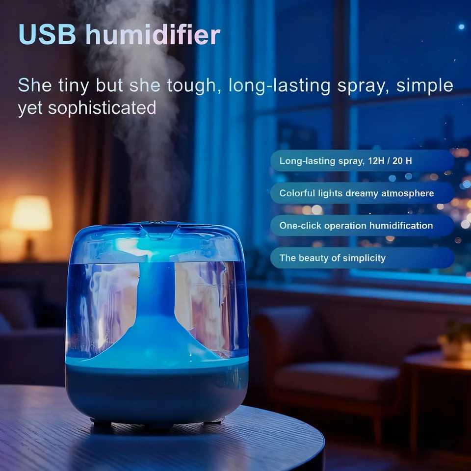 Large spray mute aratherapy humidifier custi indoor portable small night light bedro air humidifier C251204