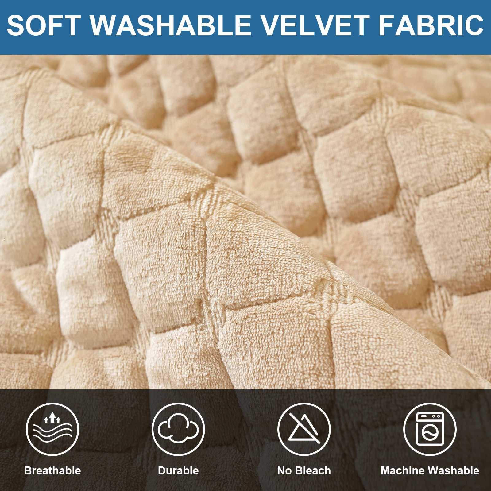 Flannel plaid sofa cover universal non-slip thickened living room decorative sofa backrest cover plush dustproof seat cushion M251204 - view 7