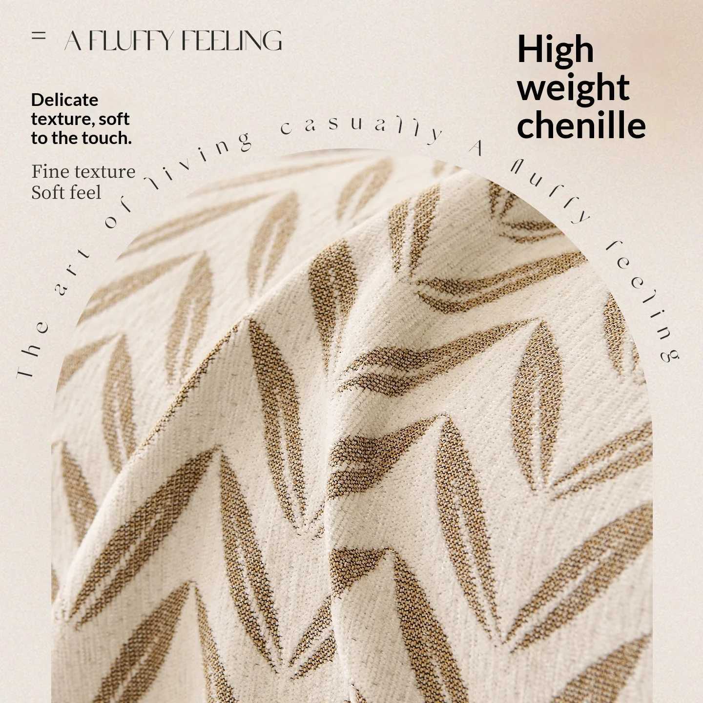 2025 Coffee Brown Sofa Blanket All in One Chenille Full Cover Cat-Proof for L Shape 2/3/4 Seater M251204 - view 5