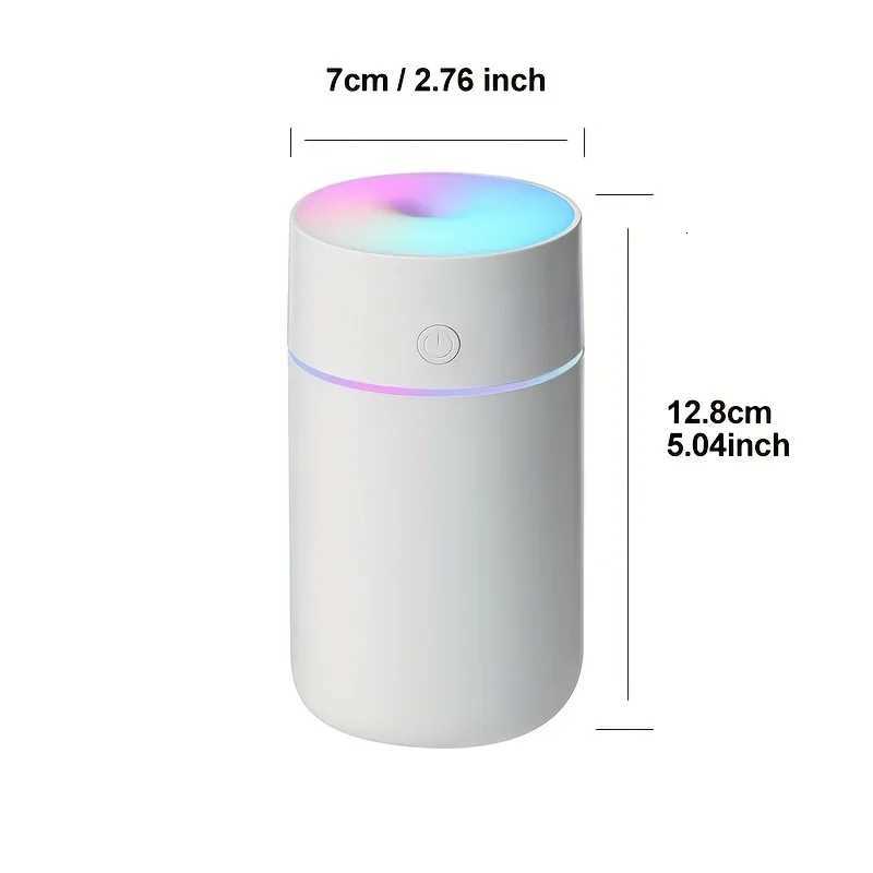 Portable Usb Rechargeable Air Humidifier LED light mini 220ml h2o Spray Mist humidifier Ara Essential Oil Diffuser for Car C251204