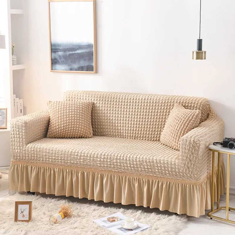 Fabric Skirt 2/3 Seater Sofa Cover 140-230cm Full Package Single Universal Elastic Sofa Slipcovers American Rustic Four Seasons M251204 - view 5