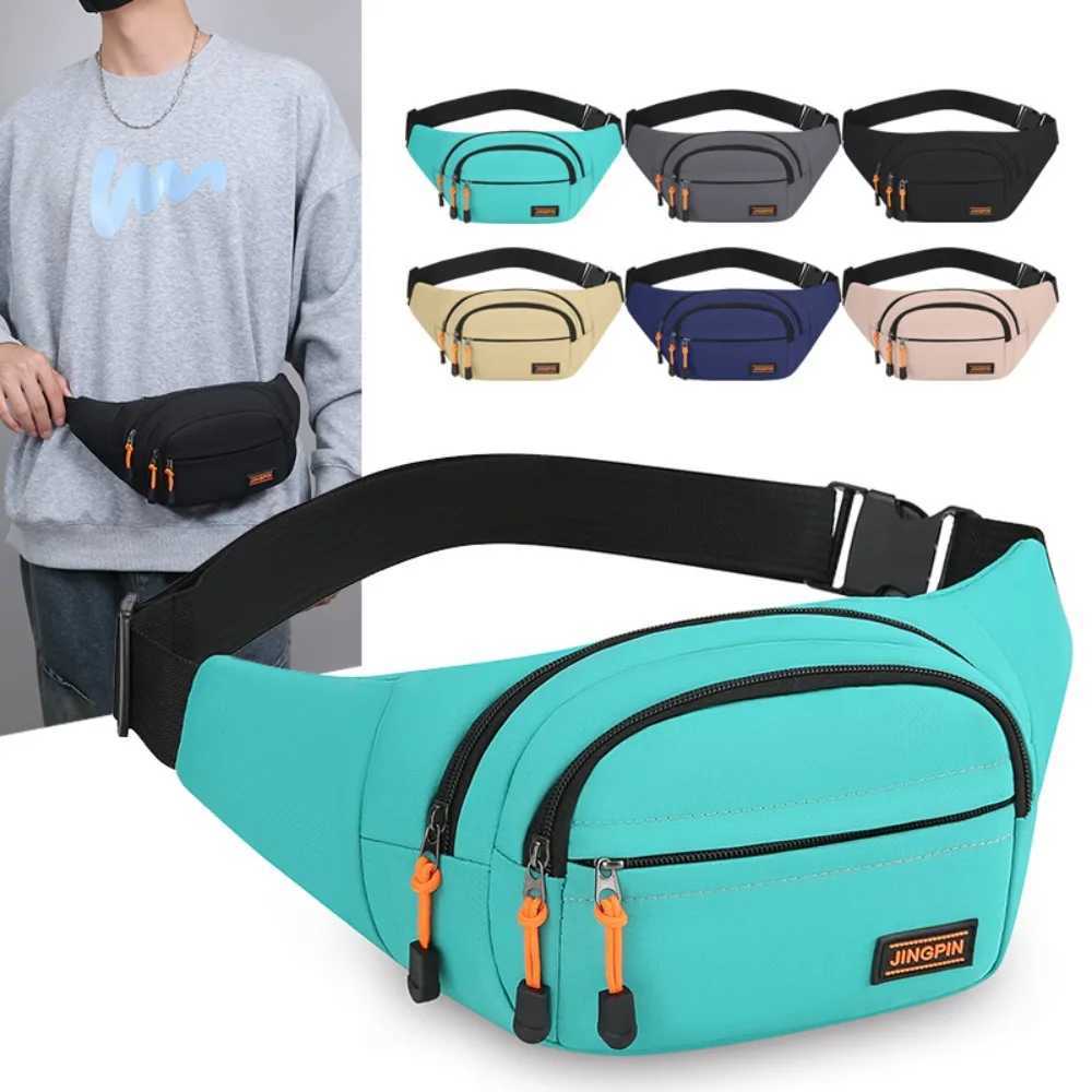 Nylon Men Chest Bag Large Capacity Adjustable Strap Outdoor Waist Bag Japanese Style Multi Functional Sports Walking Bag RidingT251204