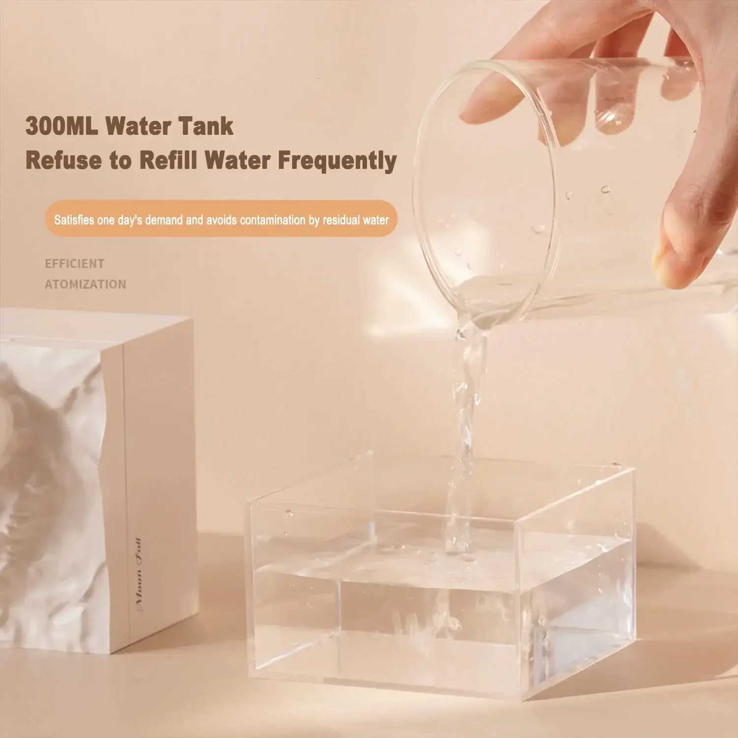 Scent Diffuser Cool Mist Humidifier with LED Moon Lamp Essential Oil Ara Diffuser and Night Light for He and Off C251204