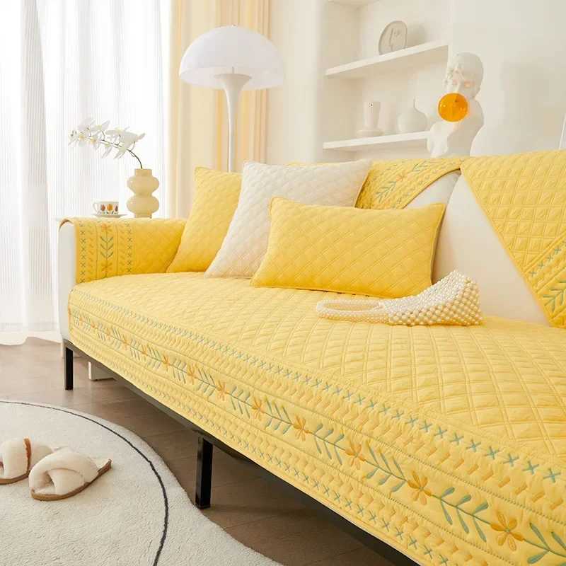 Sofa Cover for Living Room Geometry Plaid Cotton Universal Sofa Mat Towel Non-Slip Sofa Cover Couch Cushion Slipcovers M251204 - view 3