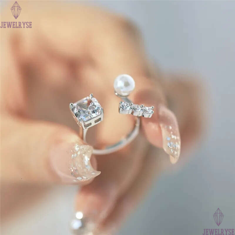 luxury designer shell pearl ring for woman 925 sterling silver 5A cubic zirconia charm love diamond 18k gold rings womens jewelry friend gift box open