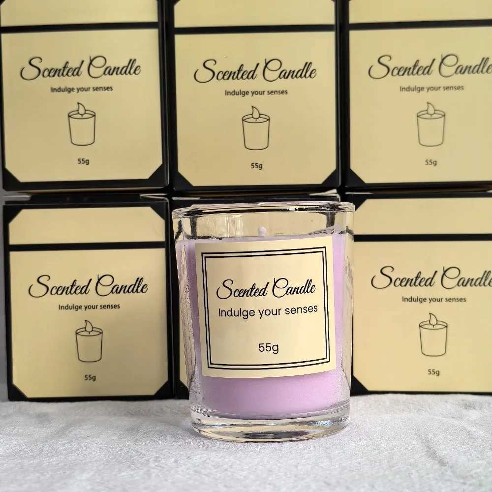 Christmas Gift Aromatherapy Candle Premium Gift Box Glass Handmade Soy Wax Smokeless Creative Aromatherapy Candle Companion Gift Y251204