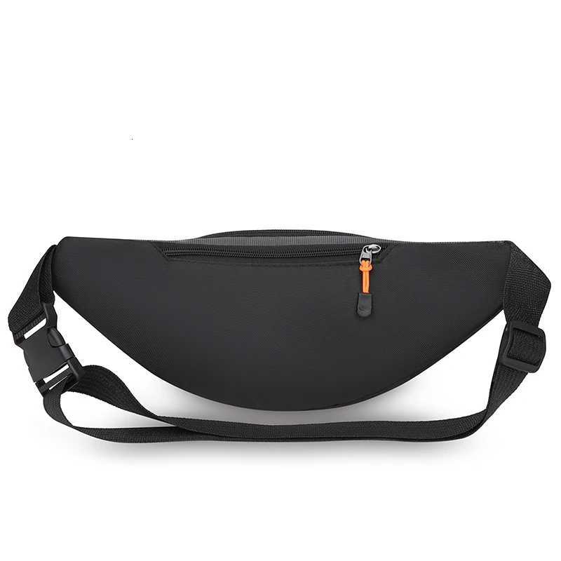 Adjustable waist bag sports black Unisex design suitable for running and outdoor activities - safe storage of mobile phonesT251204