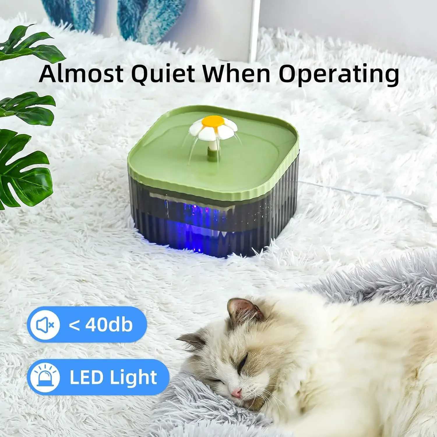 25L Cat Water Fountain with LED Light Electric Ultra Quiet Pet Water Dispenser with Replacement Filters Automatic Cat Fountain M251204 - view 4