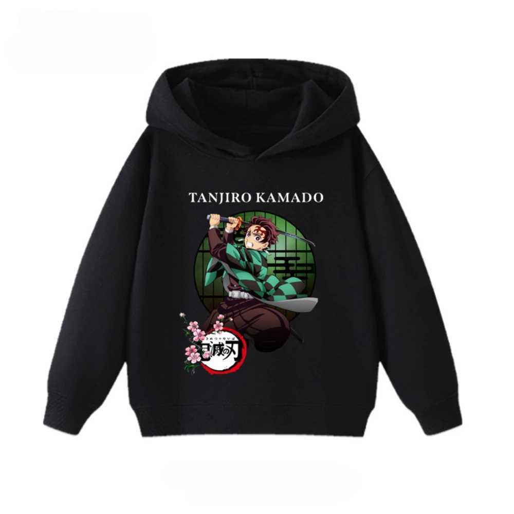 Demon Slayer Kimetsu No Yaiba - Muichiro Tokito Tanjiro Childrens Hoodies Autumn and Winter Warm Childrens SweatshirtsW251204