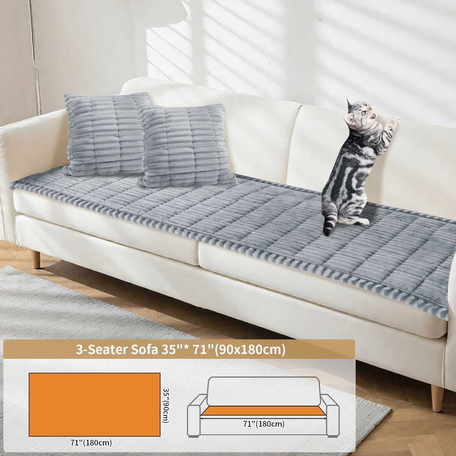 Corduroy Sofa Covers Non Slip Sofa Slipcovers Soft Thick Sofa Cushion Covers Sofa Protectors for Pets Kids Dogs Living Room M251204 - view 5