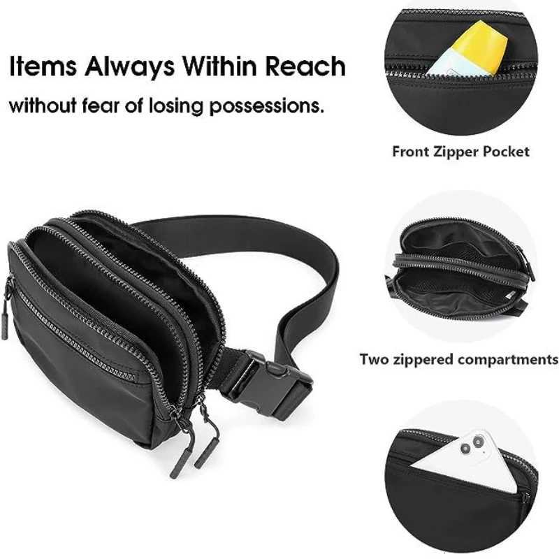 Yoga Sports Waist Bag Outdoor Running Portable Bag Unisex Pack Fitness Crossbody Fashion Wallet Zip Bag GiftT251204