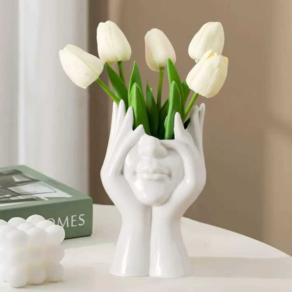 White Face Vase Unique Vase for He Decor H251204
