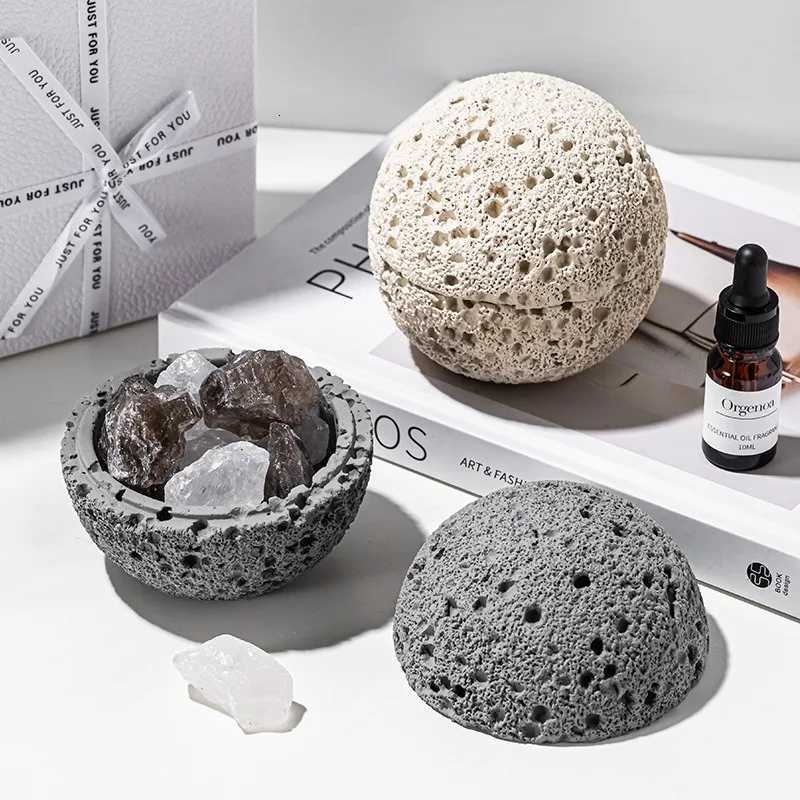 Volcano rock aromatherapy crystal diffuser essential oil household indoor long-lasting light fragrance fireless aromatherapy Y251204