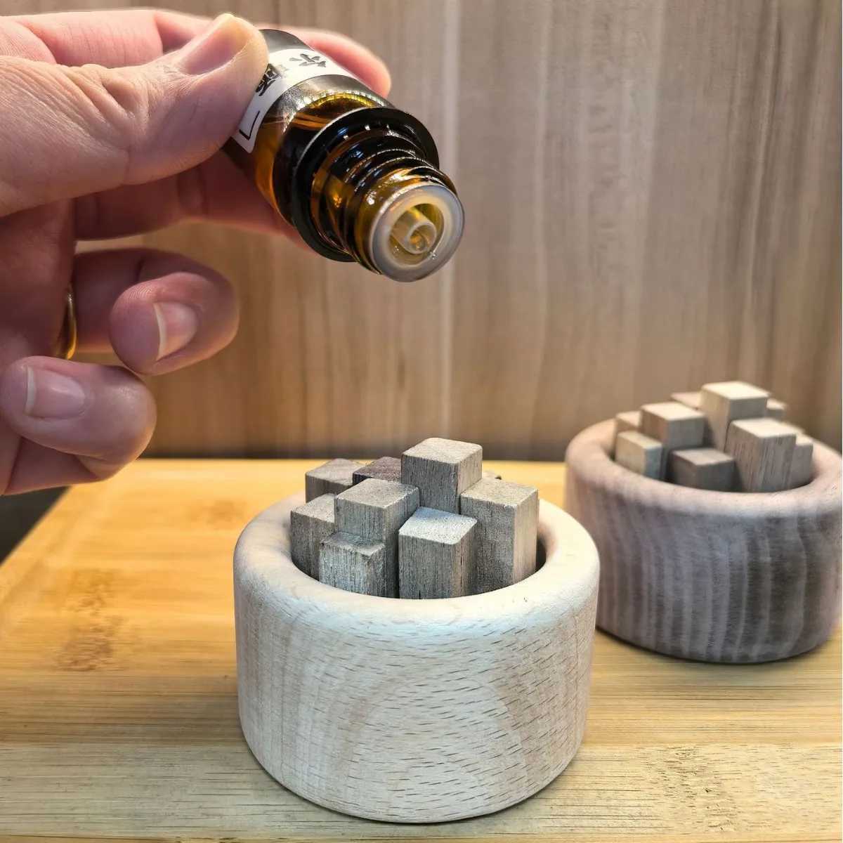 Electric Oil Diffuser Fragrance For Home Aroma Machine Oil Essential Aromatherapy Expander Beech Wood Black Walnut Scented Decor Y251204