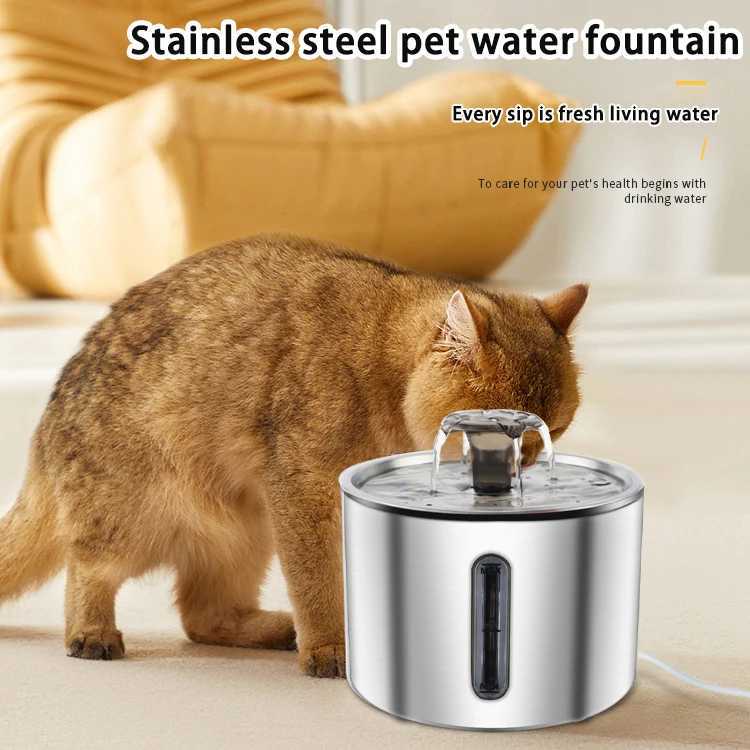 Cat Water Fountain 25L Stainless Steel Pet Water Fountain Dog Water Dispenser Automatic Cat Fountain Dog Bowls Cat Products M251204 - view 4