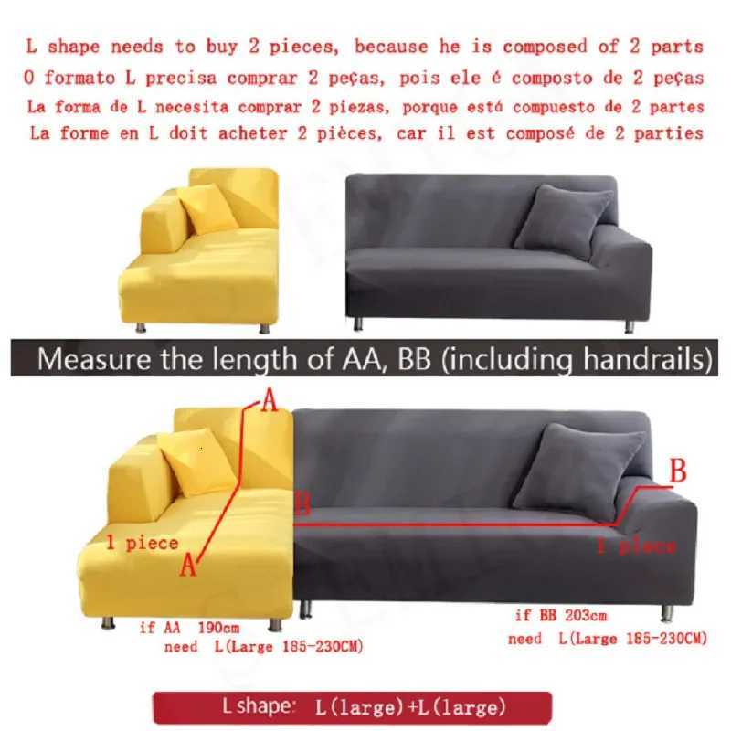 Thick Jacquard Sofa Cover for Living Room 1/2/3/4 Seater Elastic Sofa Cover L-shaped Corner Sofa Cover M251204 - view 4