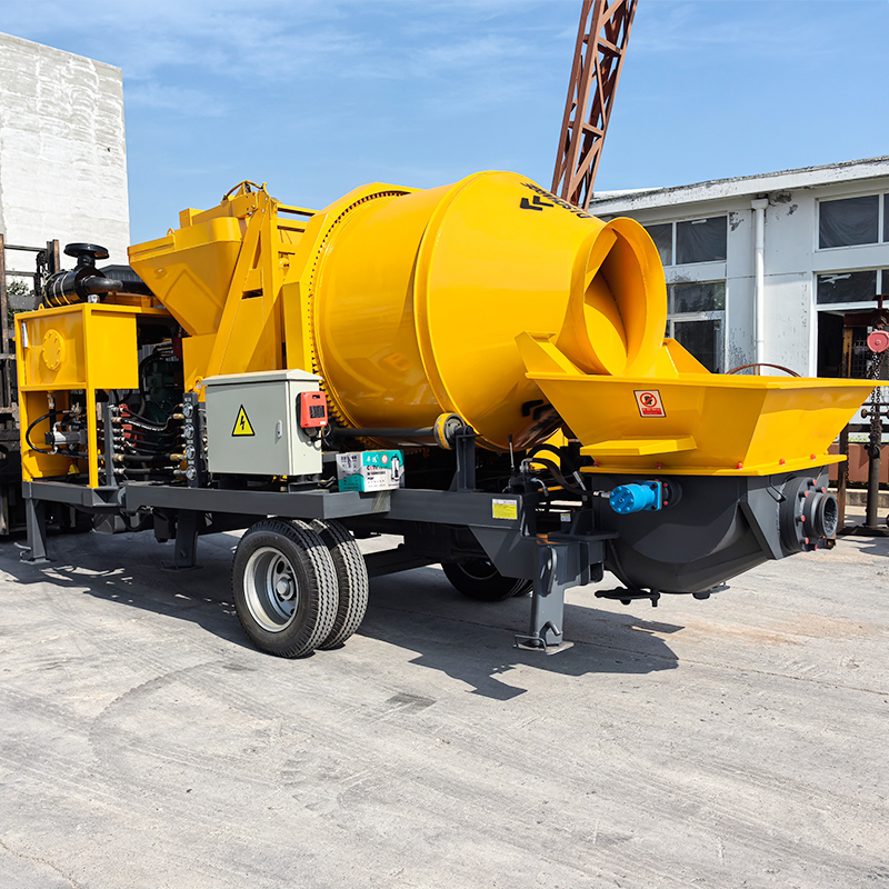 Factory-Provided 2025 Mobile Concrete Pump with Mixer | Efficient Small-Scale Mixing and Pumping Solution