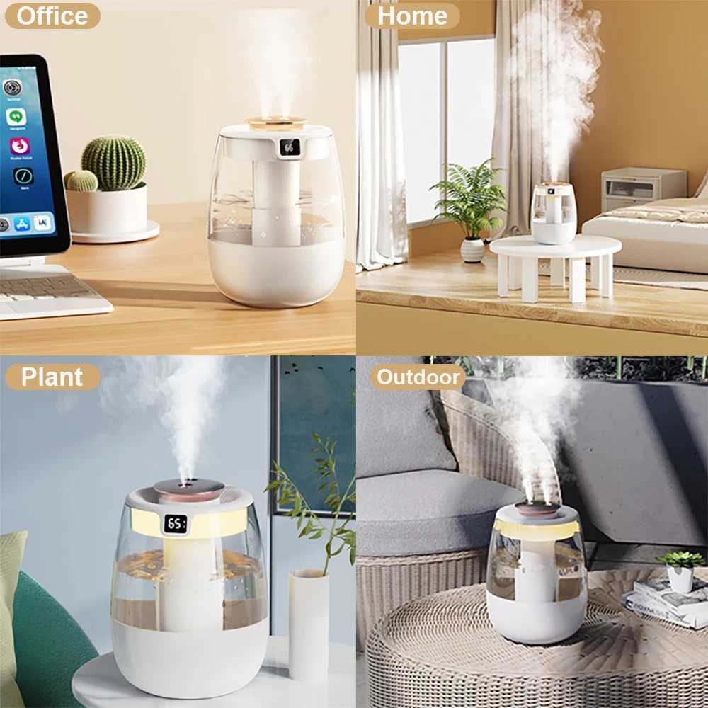 Air Humidifier Professional Large Capacity Double Spray Port Cool Mist Maker for He Ro Off Mute Desktop Air Humidifier C251204